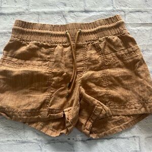 Athleta Shorts 4 | Cabo Linen Tan 4" Inseam Pull-On Lightweight